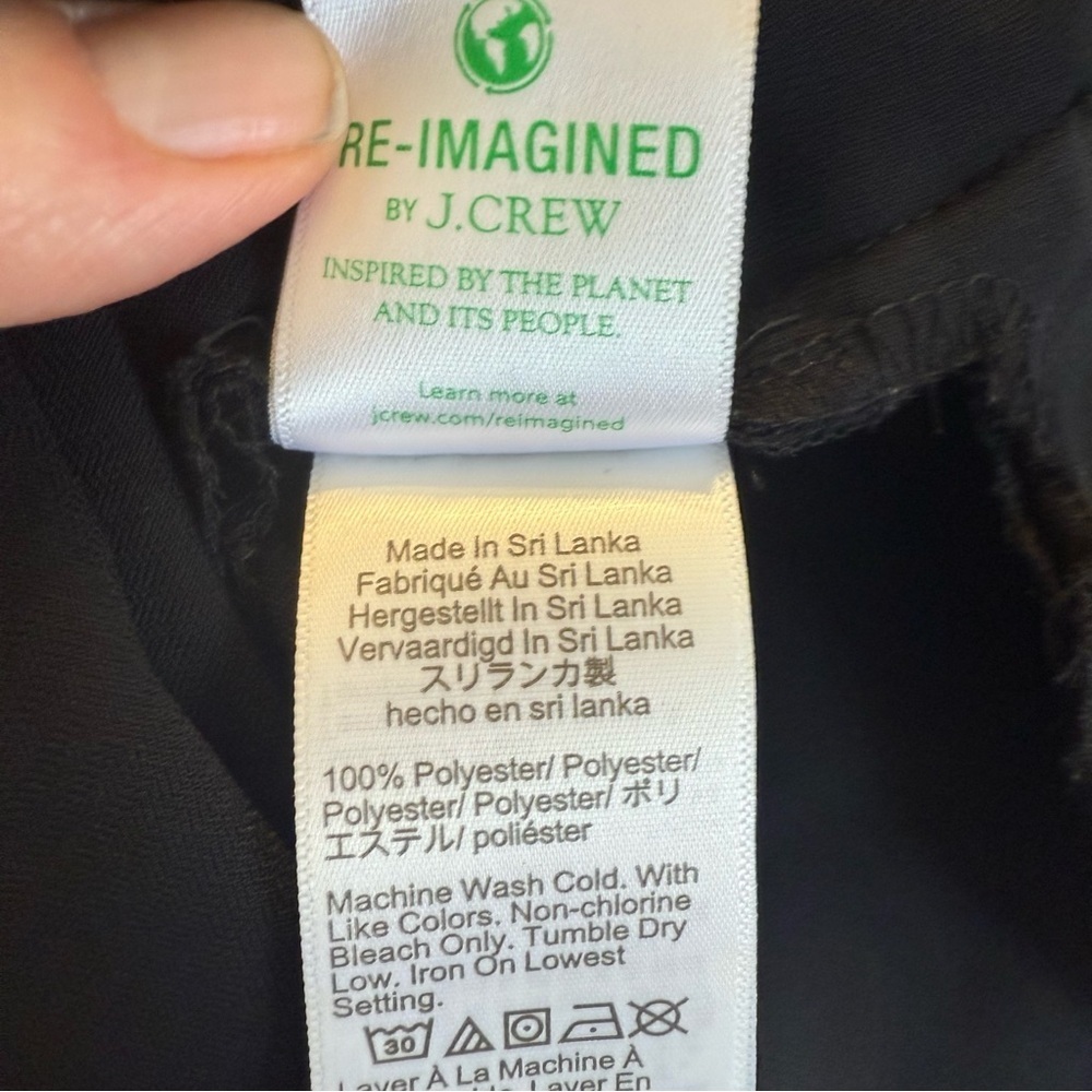 J Crew Women’s Black Jamie Ankle Cropped Lightweight Dress Pants Size 12 - Picture 11 of 11